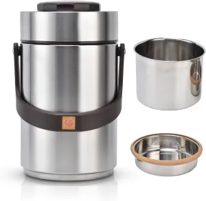 Gugxiom 80 Ounce Insulated Food Jar Thermos, 304 Stainless Steel Vacuum Lunch Container, Portable Thermal Food Container, Wide Mouth Thermos for Adults, Hot & Cold Drinks, Lunch Container