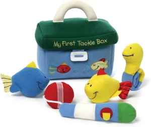 GUND Baby Play Soft Collection, My First Tackle Box 5-Piece Plush Playset with Rattle, Squeaker and Crinkle Plush Toys, Sensory Toy for Babies and Newborns, 8”