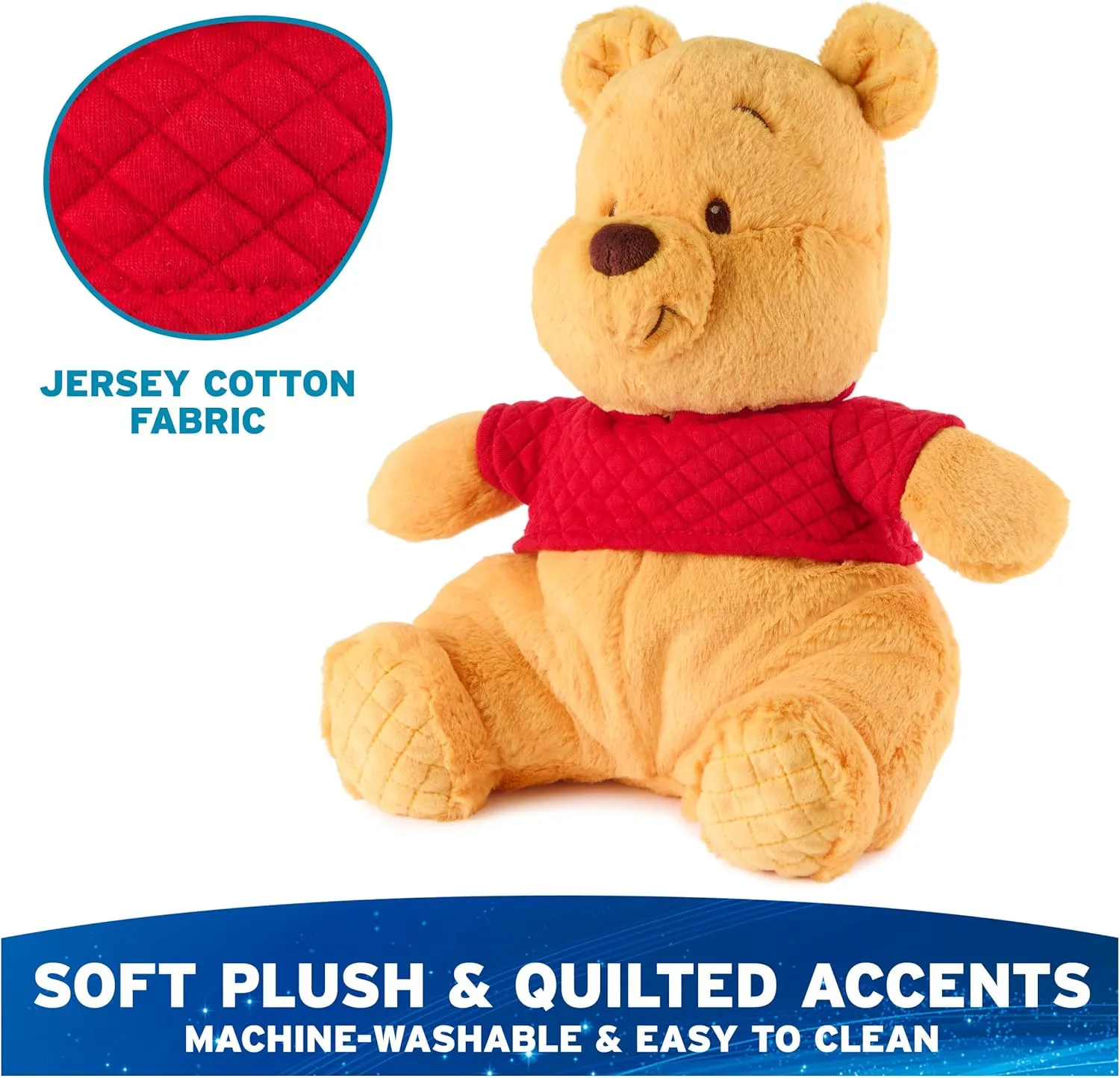 GUND Disney Official Winnie The Pooh Oh So Snuggly Plush, Teddy Bear Stuffed Animal for Babies and Infants, Yellow, 12.5”