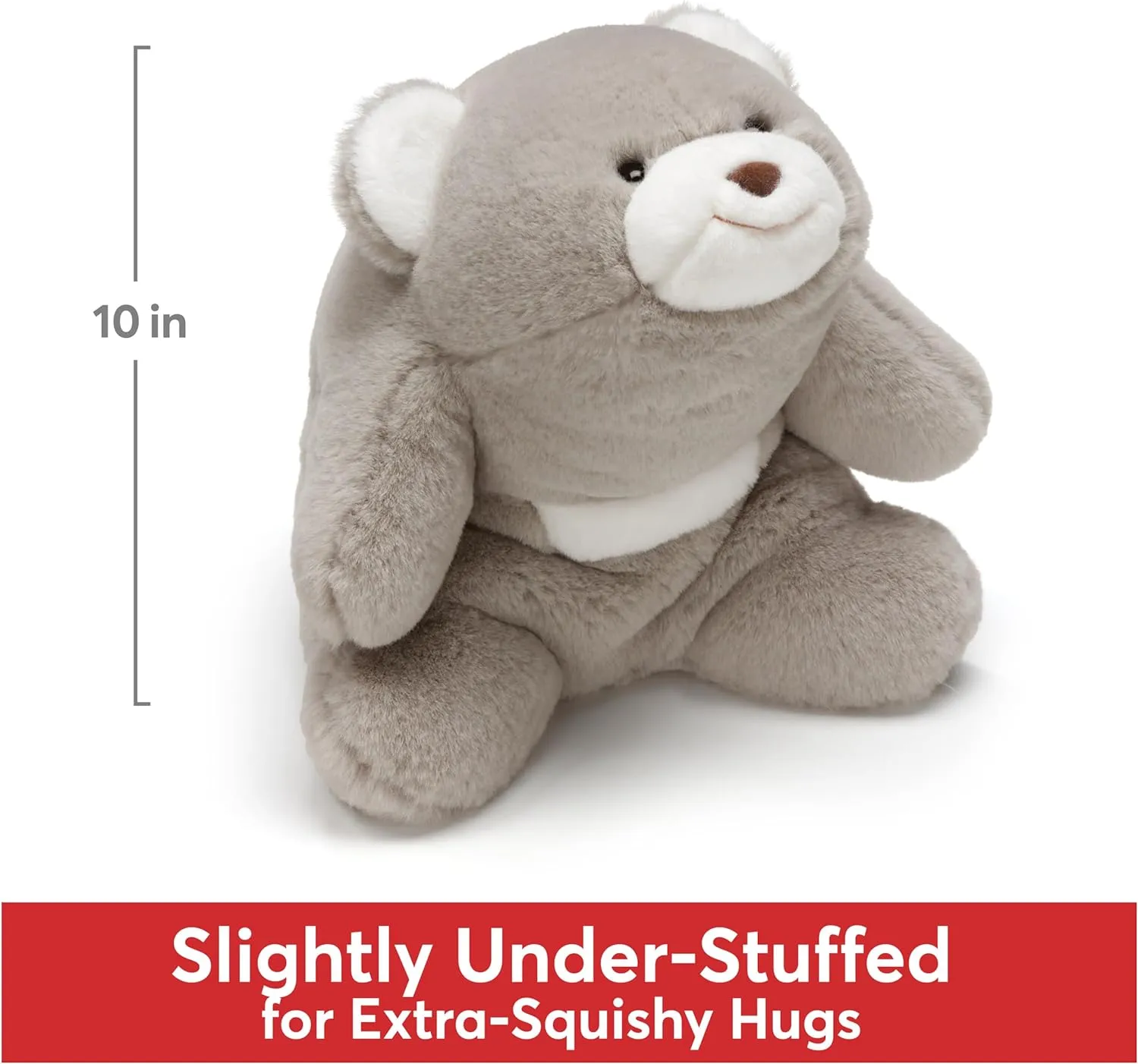 GUND Original Snuffles Teddy Bear, Premium Stuffed Animal for Ages 1 and Up, Gray, 10”