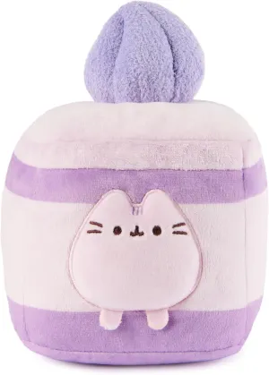 GUND Pusheen Lavender Spongecake Plush, Squishy Toy, Collectible Plush Toy, Dessert Plush, Cat Stuffed Animal for Ages 8 and Up, Purple, 6”