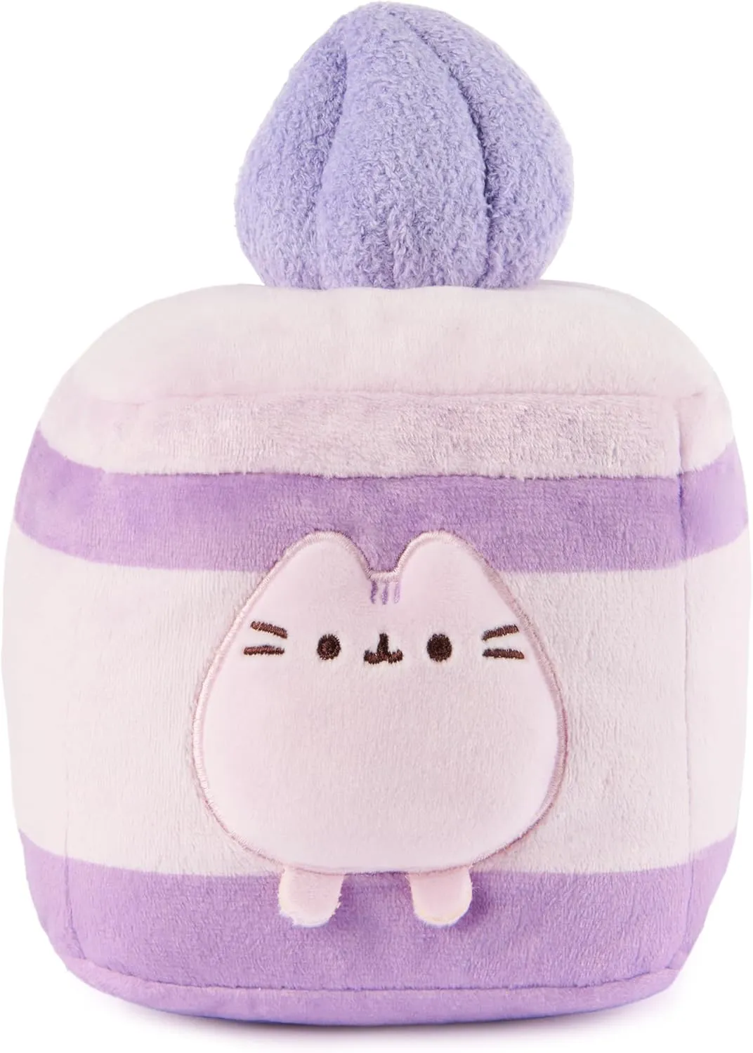 GUND Pusheen Lavender Spongecake Plush, Squishy Toy, Collectible Plush Toy, Dessert Plush, Cat Stuffed Animal for Ages 8 and Up, Purple, 6”