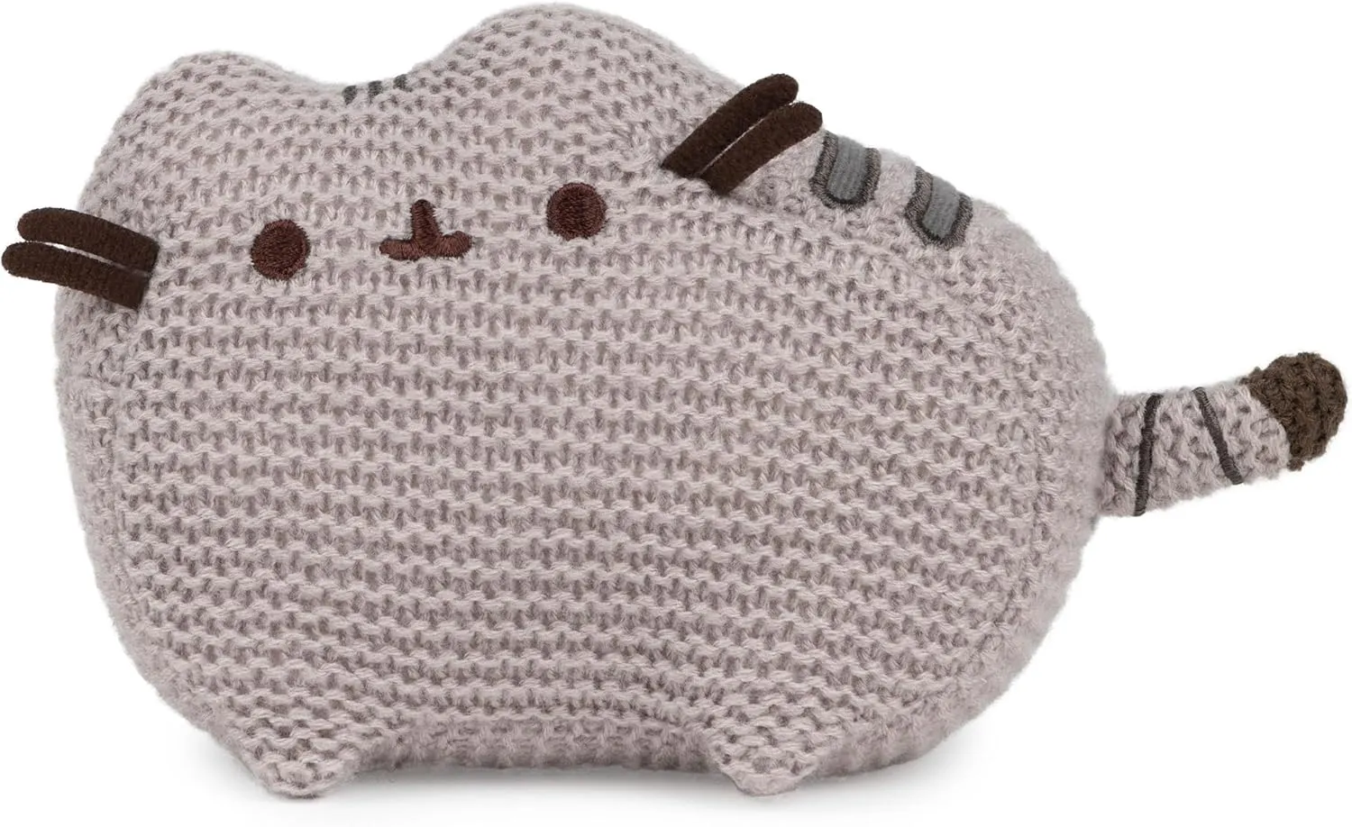 GUND Pusheen The Cat Knit Plush, Stuffed Animal for Ages 8 and Up, Gray, 6”