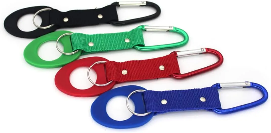HANABASS 4pcs Water Bottle Holder Key Ring Bottle Clip Drink Holder Water Bottle Hook Drink Buckle Bottle Hanging