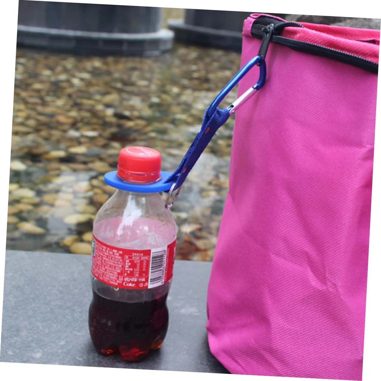 HANABASS 4pcs Water Bottle Holder Key Ring Bottle Clip Drink Holder Water Bottle Hook Drink Buckle Bottle Hanging
