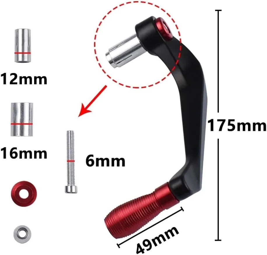 Hand Guards Handlebar Protective GSXR Motorcycle Handlebar Grips Guard Brake Clutch Levers Guard Protector for GSXR 1300 1100 1000 750 600 150