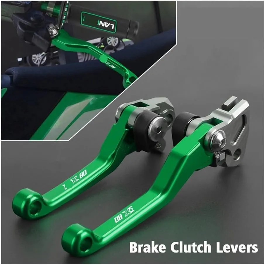 Handle Clutch Brake Lever KX 80 Motorcycle Pivot Brake Clutch Levers for KX80 2001-2018 2017 2016 2015 2014 2013 2012 2011 2010 09 08