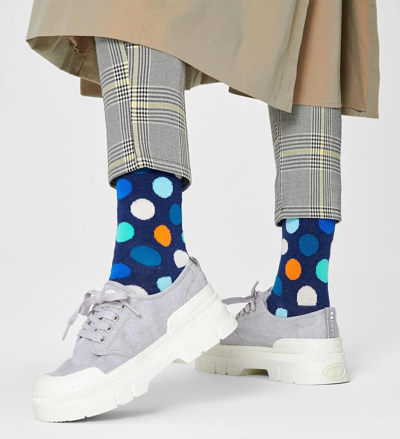 Happy Socks Geometric Patterns Designs - Socks for Men and Women, Multicolor Gift Boxes - made with Sustainable Cotton