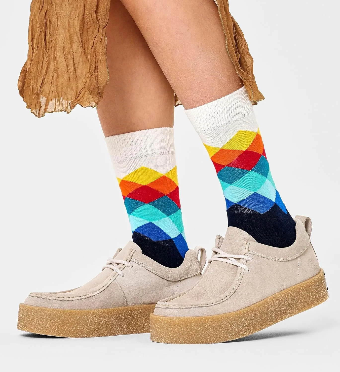 Happy Socks Geometric Patterns Designs - Socks for Men and Women, Multicolor Gift Boxes - made with Sustainable Cotton