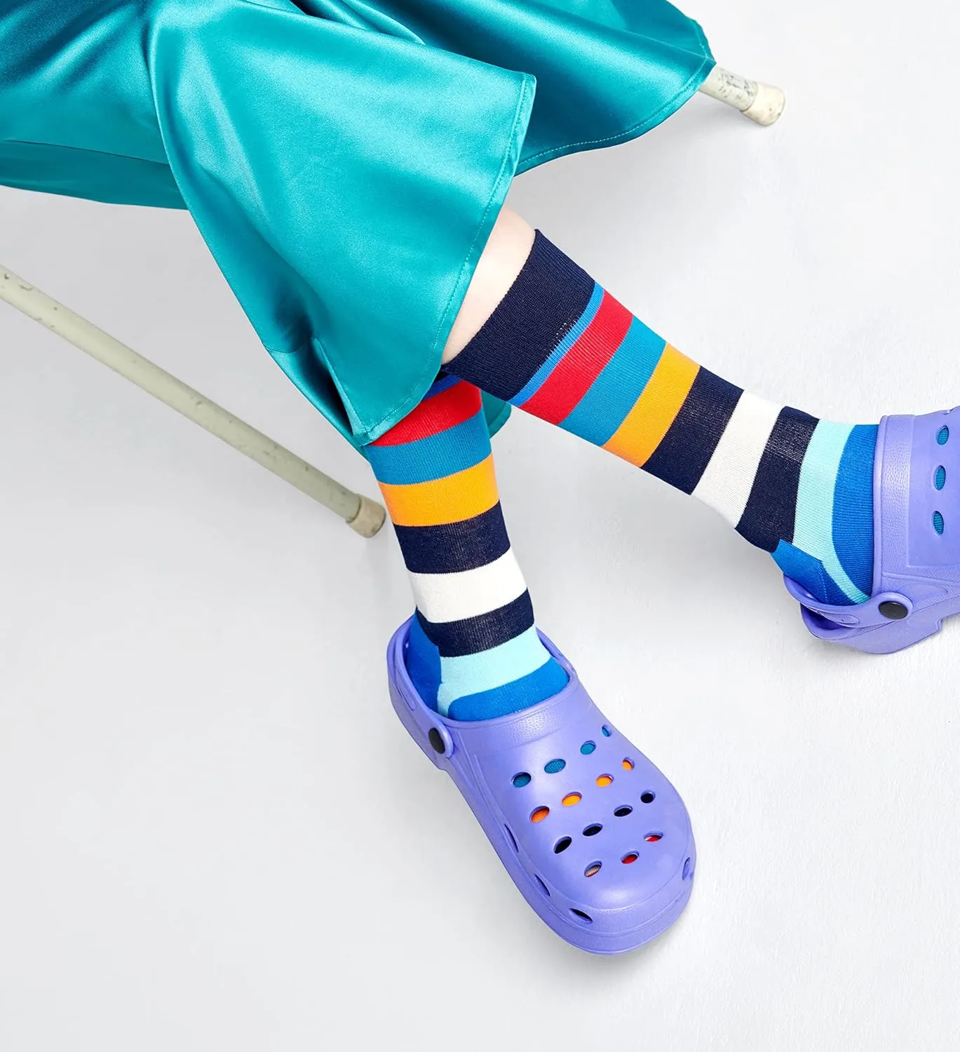 Happy Socks Geometric Patterns Designs - Socks for Men and Women, Multicolor Gift Boxes - made with Sustainable Cotton