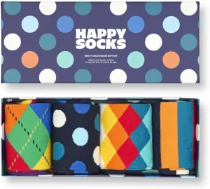 Happy Socks Geometric Patterns Designs - Socks for Men and Women, Multicolor Gift Boxes - made with Sustainable Cotton