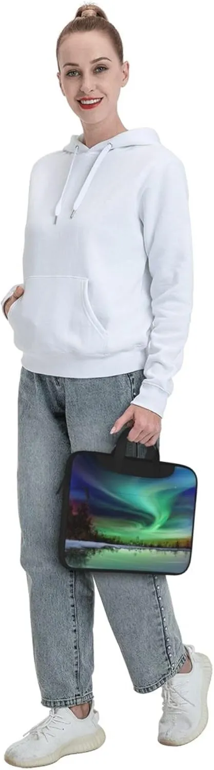 Hawaiian Surfer Sea Palm Trees Retro Laptop Shoulder Bag ​for Men Women, Computer Carrying Case Messenger Bag with Strap