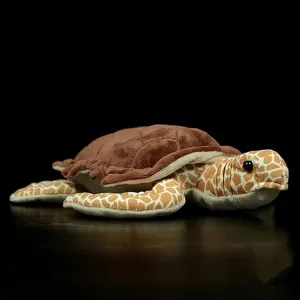 Hawksbill Turtle Plush Toy - Simulation 11.5inch Lifelike Stuffed Animals, Sea Creeping Tortoise Plushie Toys , Super Soft Plush Dolls for Kids Stuffed Model Toys, Gifts for Kids