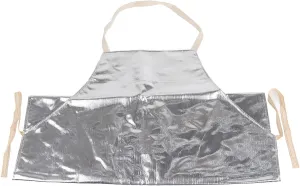 Heat Proof Apron, 1000°C Fireproof Thermal Insulation Aluminum Foil Aprons High Temperature Working Manufacturing Safety Work Apron Fire Retardant Flame Protective Clothing for Cooking BBQ