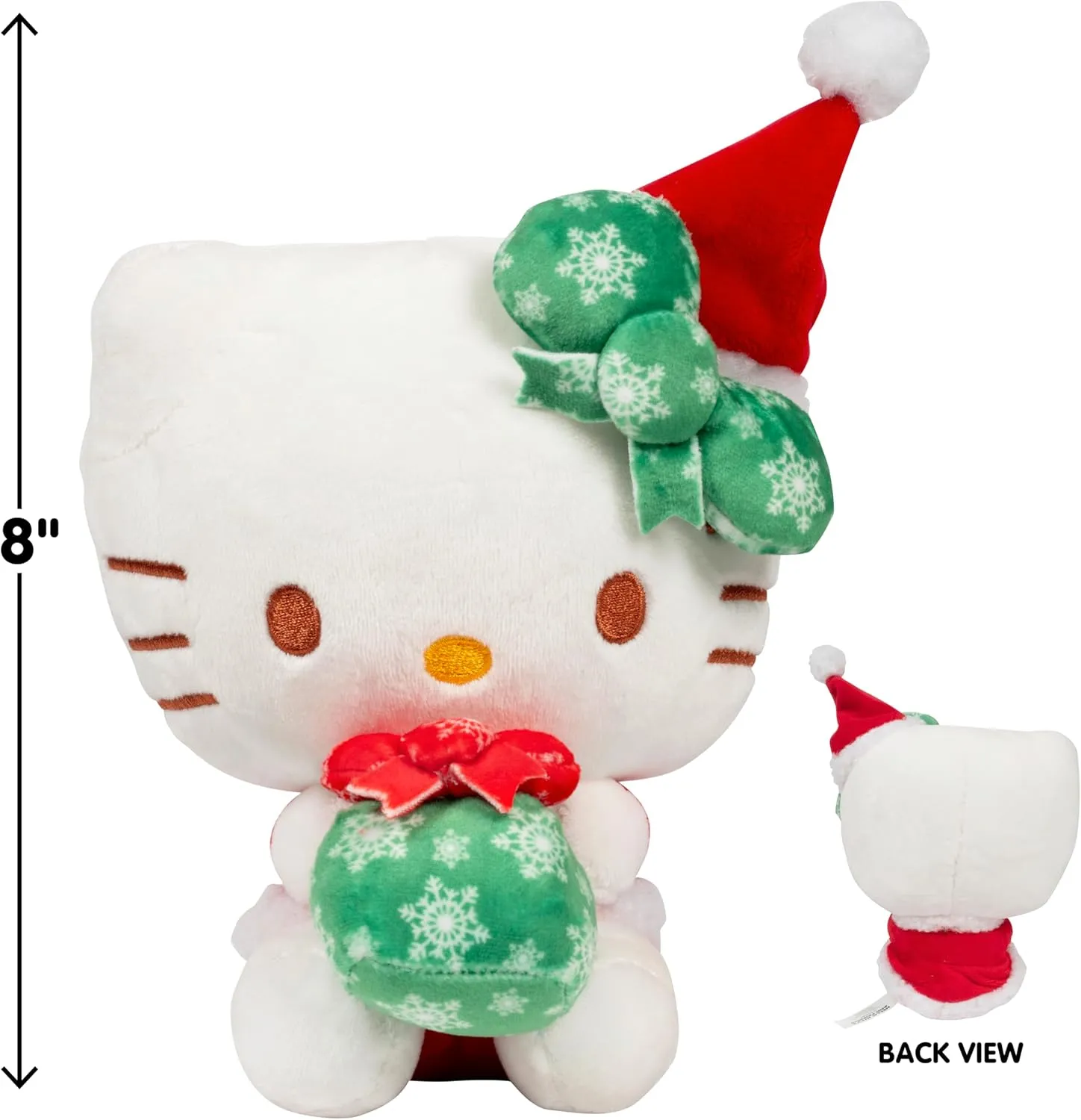 Hello Kitty and Friends 8" Hello Kitty Plush - Limited Edition - Officially Licensed Sanrio - Cute Soft Stuffed Animal Toy Figure - Gift for Kids, Boys, Girls - 2 