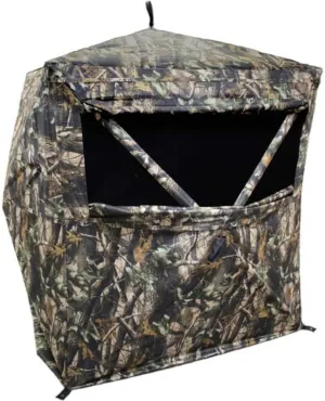 HME Executioner 150D Camo Fabric Water Resistant Standing Height 66" Two Person Pop-Up Ground Blind