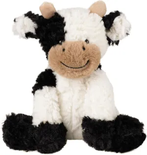 Hopearl Adorable Plush Cow Toy Floppy Dairy Cattle Soft Stuffed Animal Cute Birthday Gifts for Boys Girls Kids Toddlers, 9''