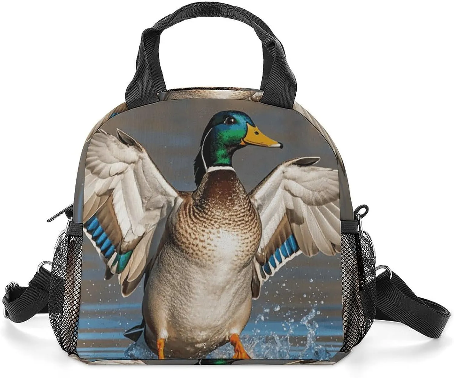Hunting Flying Wild Ducks Insulated Lunch Bag Portable Lunch Box Tote Cooler Bags Lunchbox For Travel Picnic Work