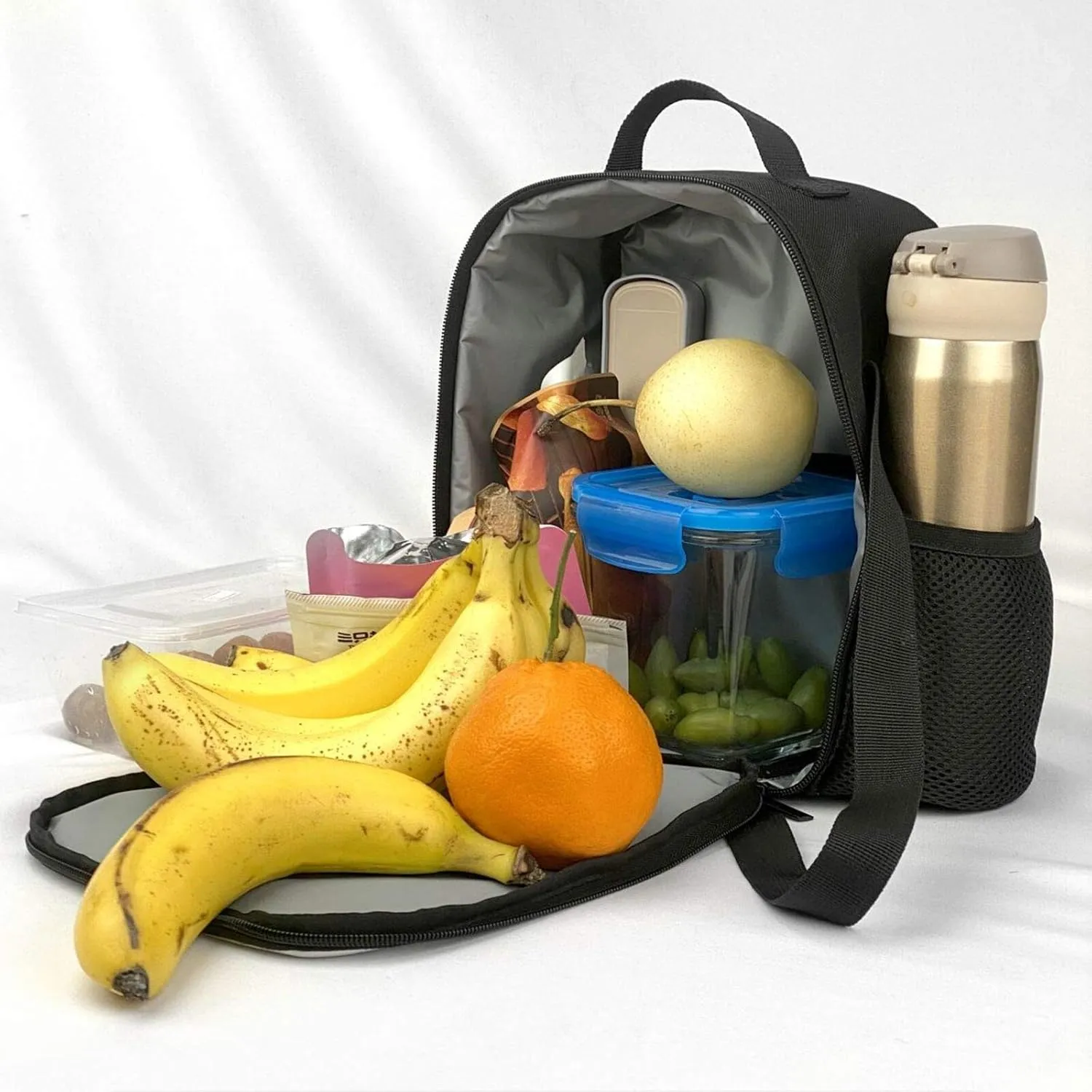 Insulated Lunch Bag Family Silhouette Lunch Box for Women Men Reusable Lunch Tote Bag for Work Picnic Travel