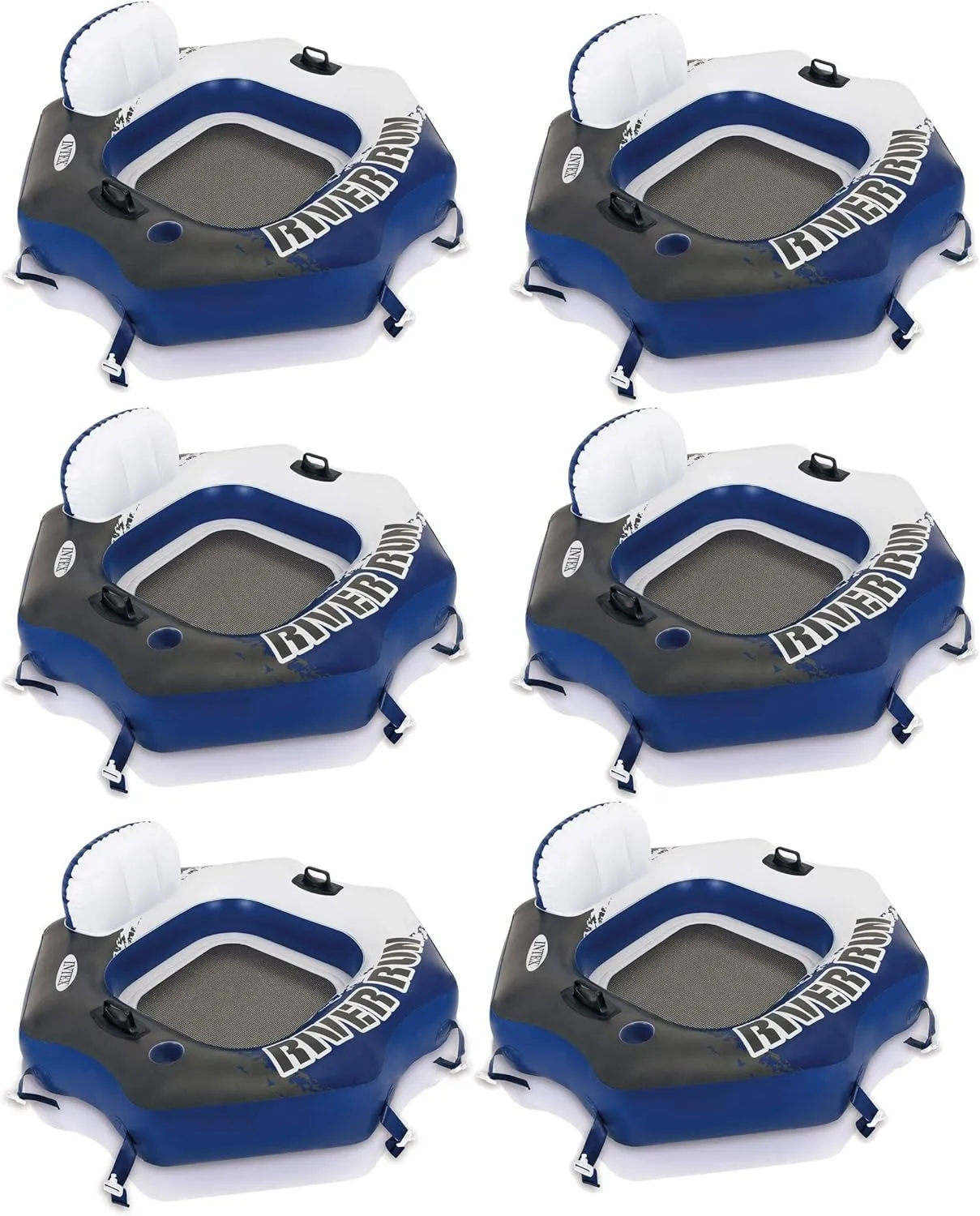 Intex River Run Single Person Inflatable Connecting Lounge Tube