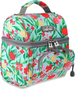 J World Corey Kids Lunch Bag. Insulated Lunch-Box for Girls, Women, Flora