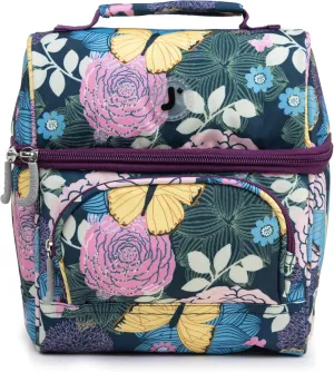 J World Corey Kids Lunch Bag. Insulated Lunch-Box for Girls, Women, Secret Garden