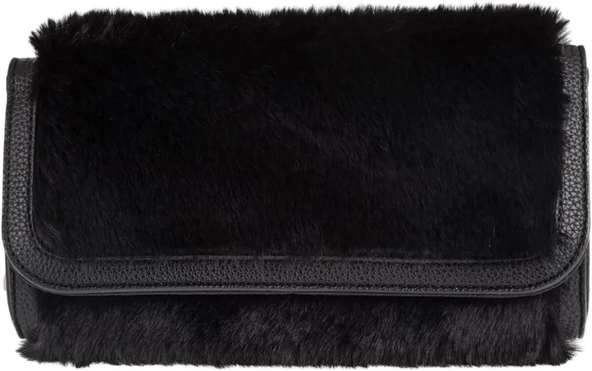 JNB Faux Fur Clutch Purse