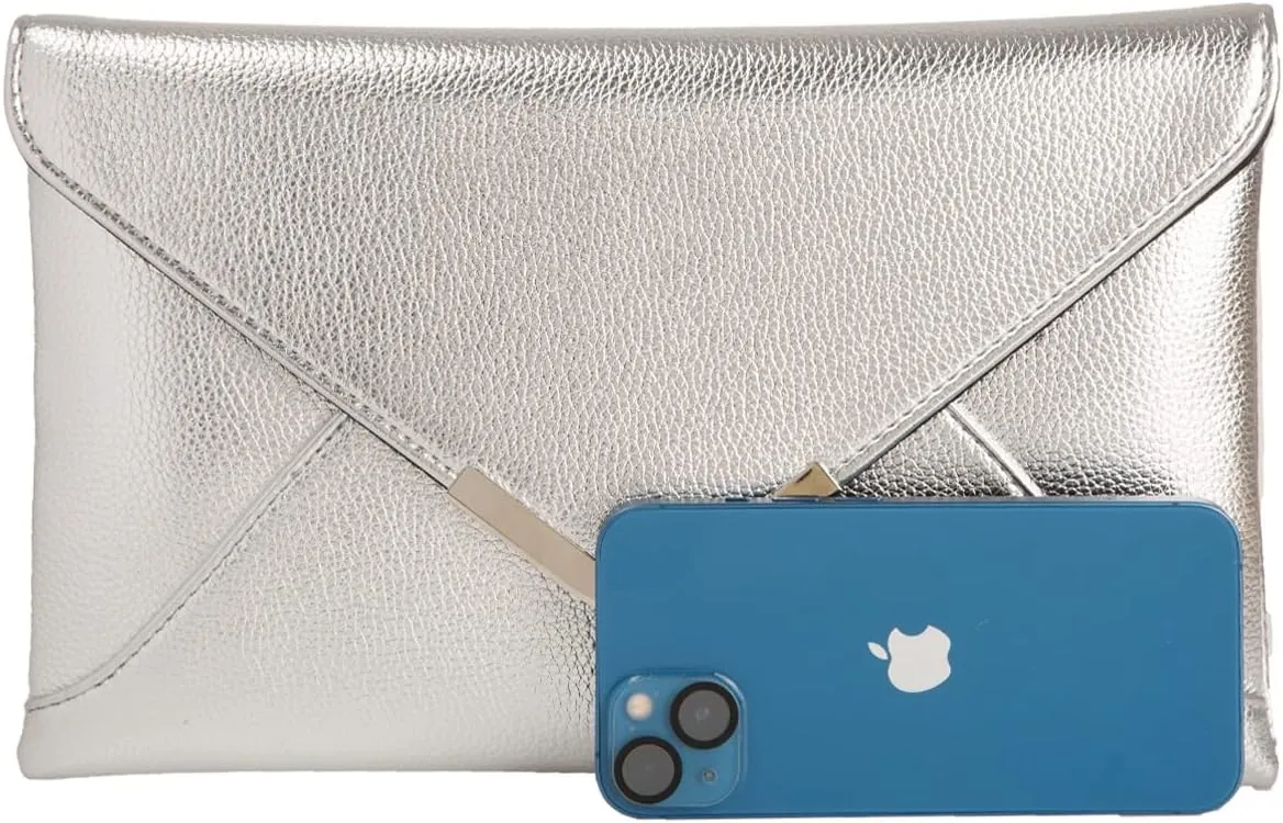 JNB Faux Leather Envelope Clutch Purse