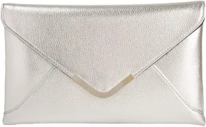 JNB Faux Leather Envelope Clutch Purse