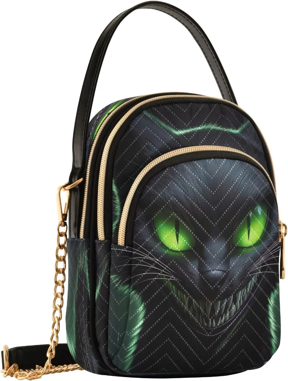 Joisal Rainbow Colored Tree Women Crossbody Bags Triple Zip Women's Shoulder Bag, Womans Purses