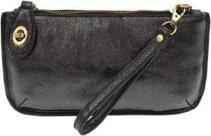 Joy Susan Ladies Crossbody Wristlet Clutch Lustre Lux - Black