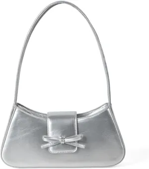 Juoxeepy Small Shoulder Bag - Cute Bow Purse for Women - Trendy Y2K Clutch Handbag