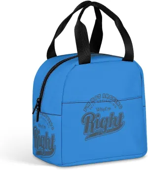 Just Explaining I'm Right Reusable Lunch Bento Box Insulated Portable Handbags for Office Work Picnic for Men Women