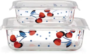 kate spade new york Vintage Cherry Dot 4-Piece Rectangular Storage Set
