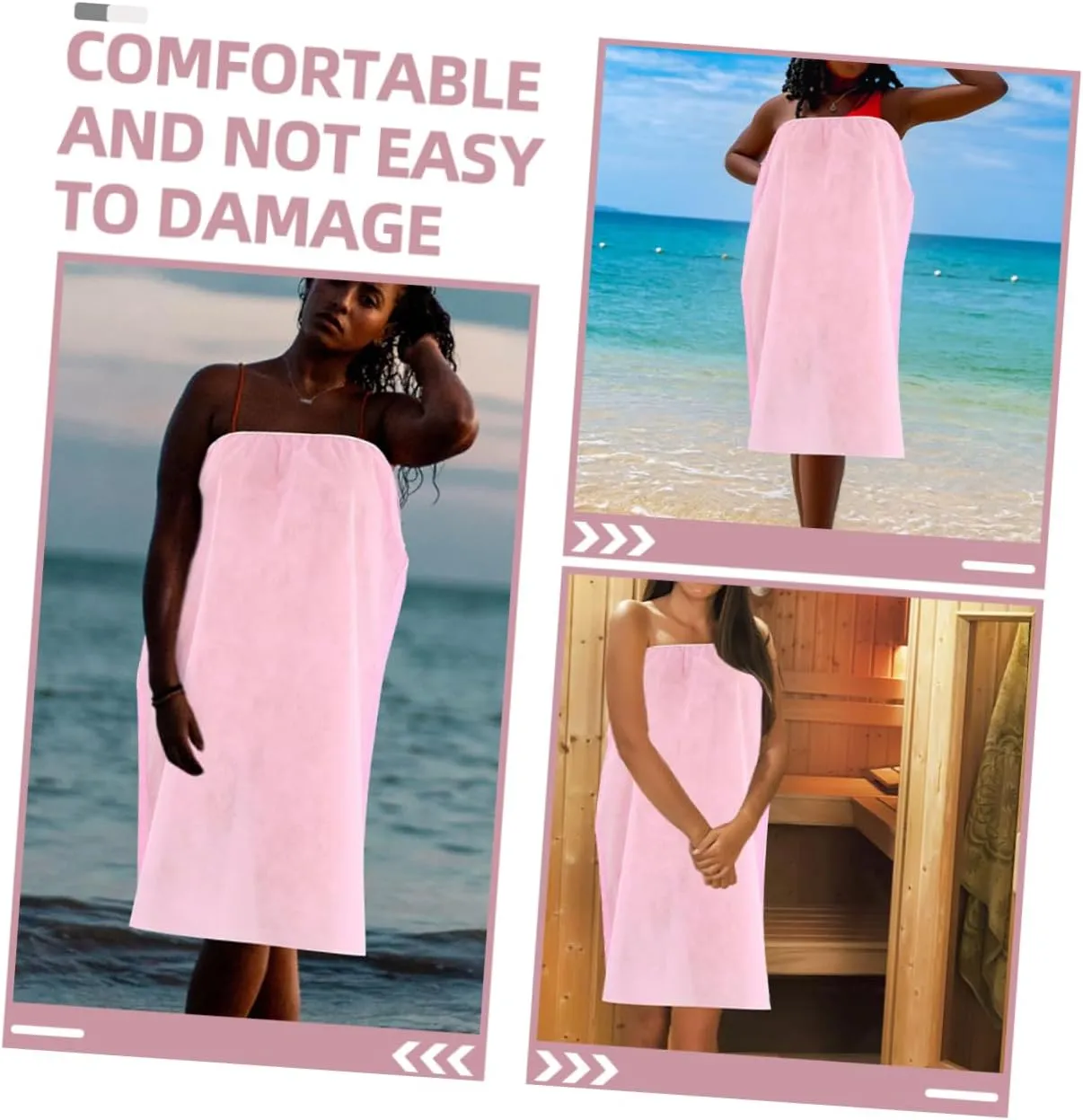 Kisangel Beauty Dress Bathrobe Women Robe for Sauna Comfortable Bath Robe Sauna Robes Bath Wraps for Lady