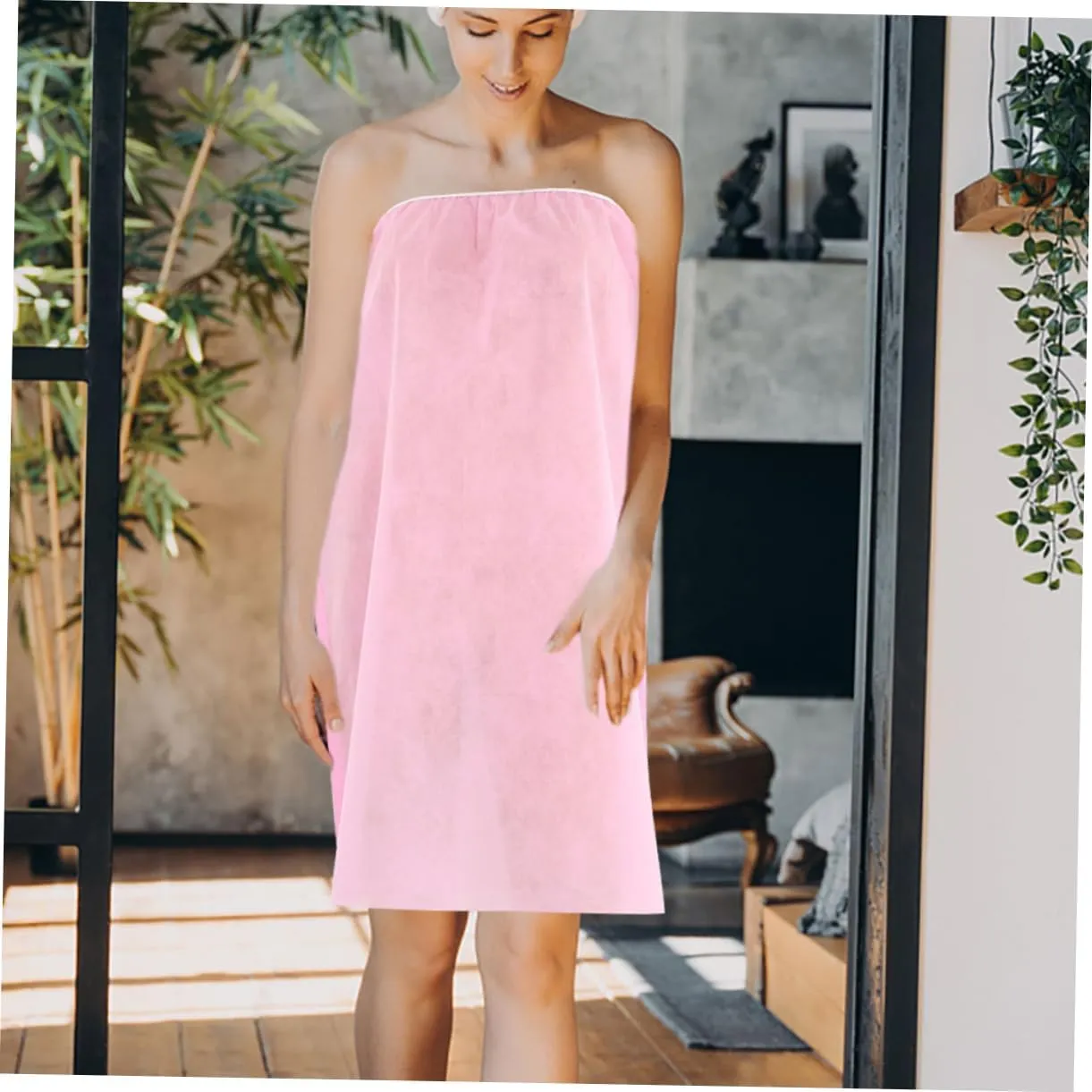 Kisangel Beauty Dress Bathrobe Women Robe for Sauna Comfortable Bath Robe Sauna Robes Bath Wraps for Lady