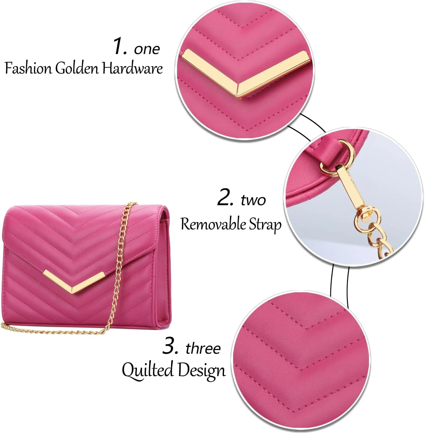 KKXIU Women Formal Vegan Leather Evening Envelope Clutch Purses and Handbags for Party Wedding Prom Bridal