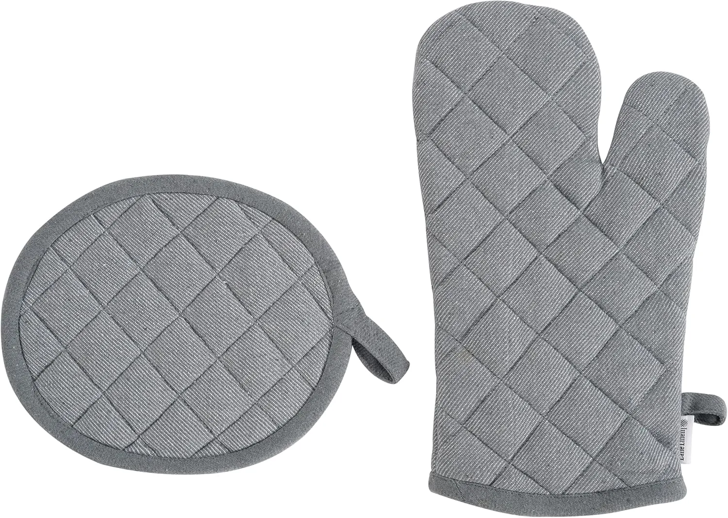 Lane Linen Kitchen Towels and Dishcloths Sets - 20 Pc Kitchen Essentials for New Home, Heat Resistant Oven Mitts & Pot Holder, Absorbent Flour Sack Dish Towels, Dish Towels for Kitchen - Grey, Gray