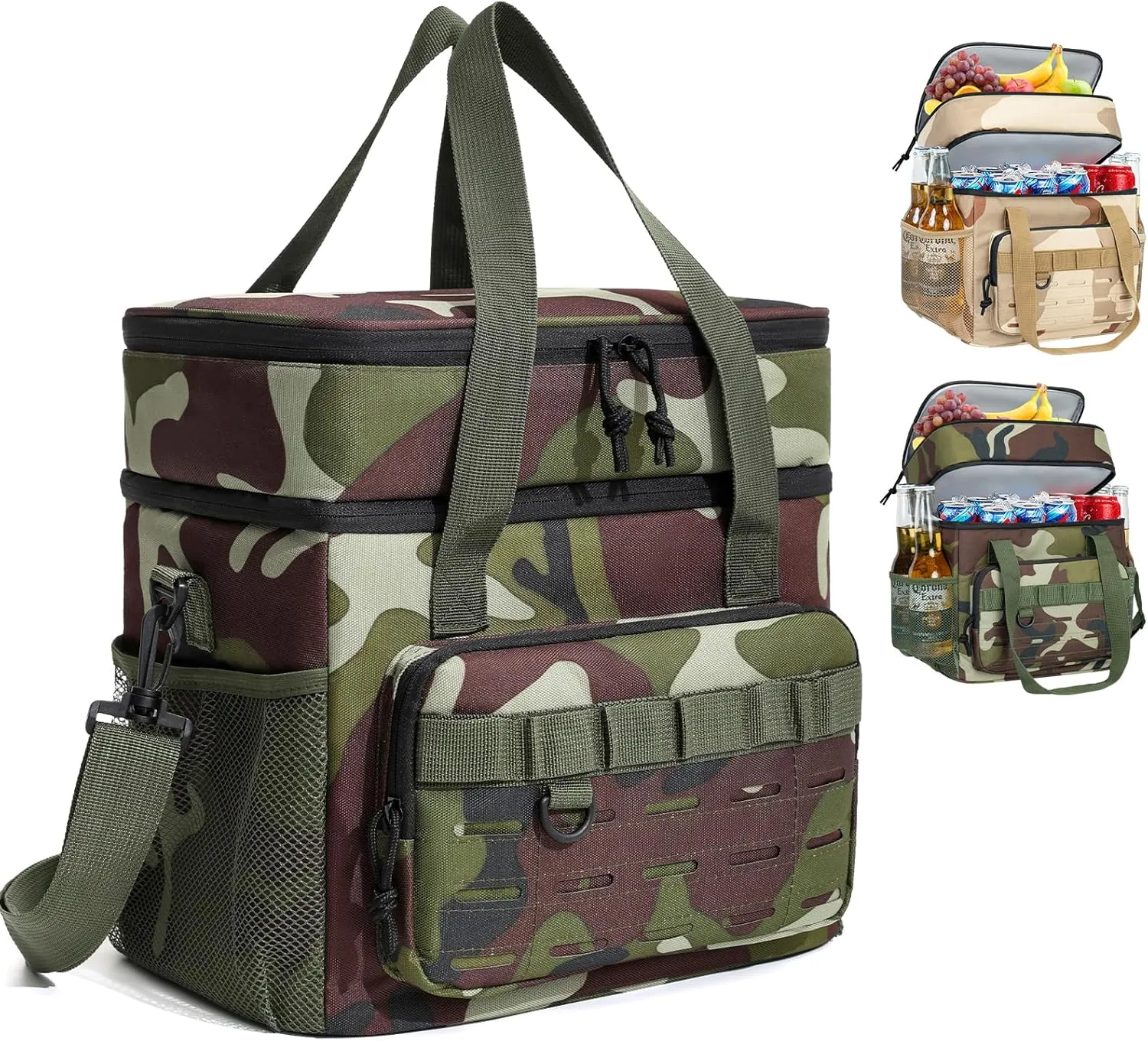 Large Cooler Backpack, Insulated Leak Proof Waterproof Travel Bag, Portable Lightweight Beach Camping Lunch Backpack for Men and Women