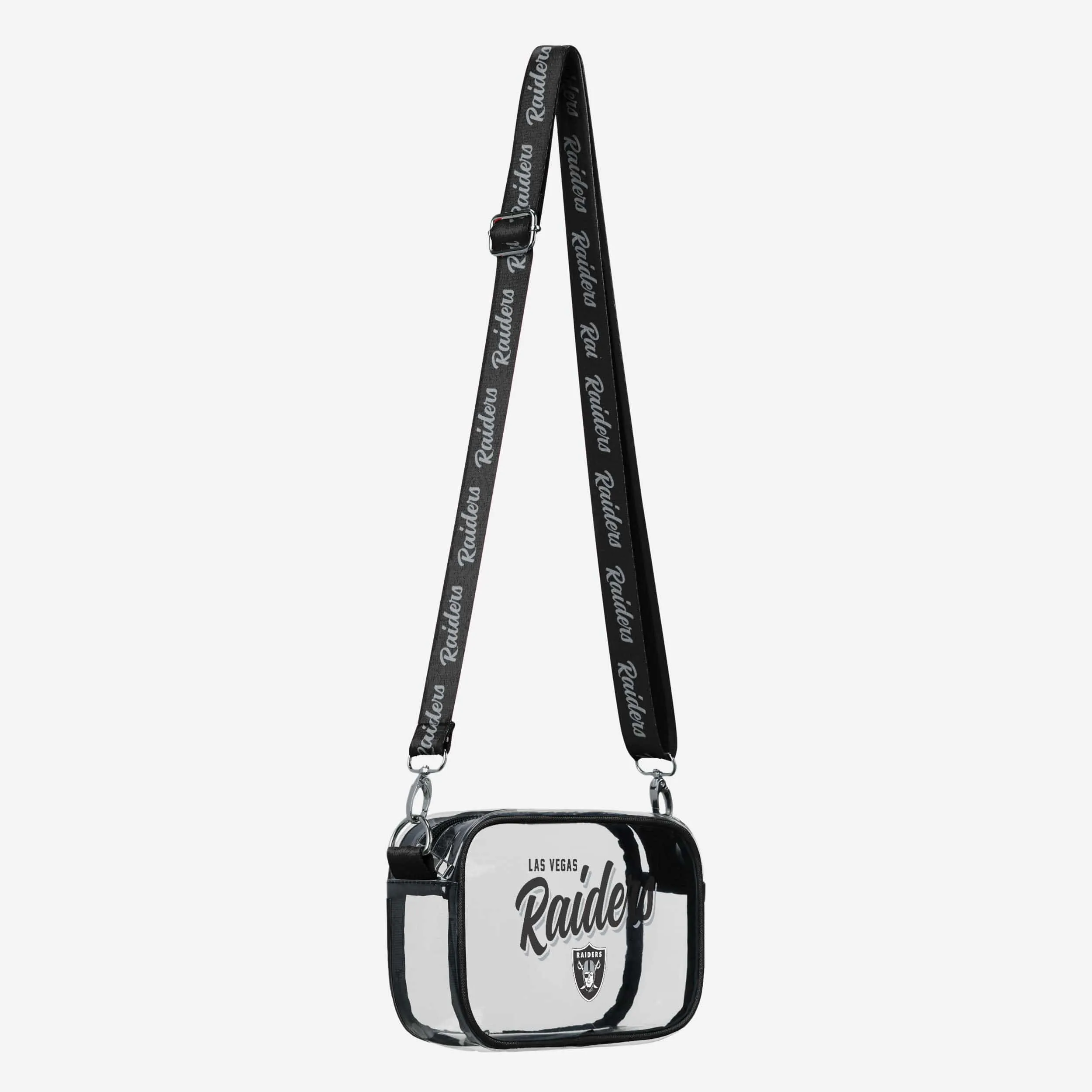 Las Vegas Raiders Monty Script Clear Crossbody Bag