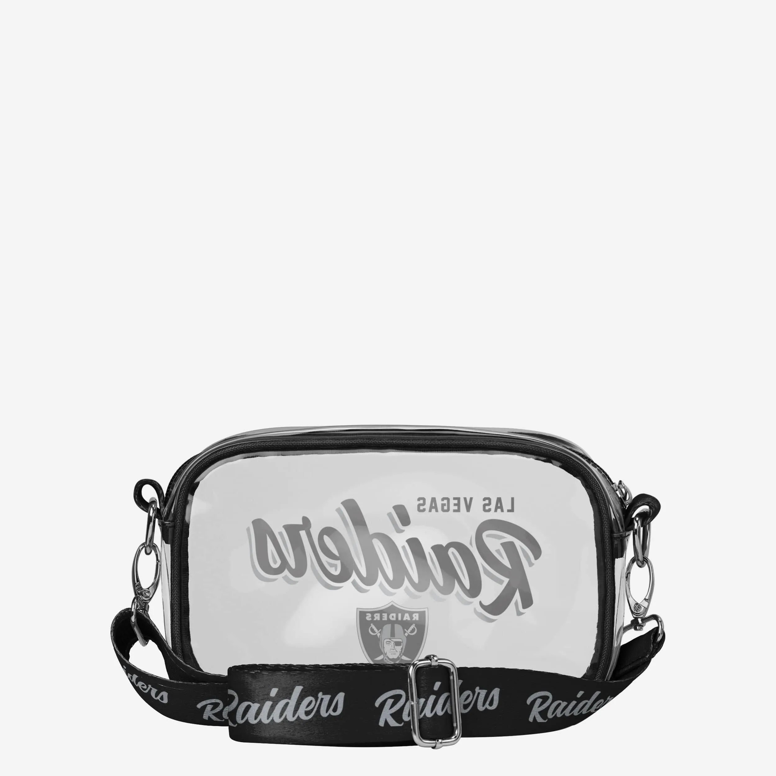 Las Vegas Raiders Monty Script Clear Crossbody Bag