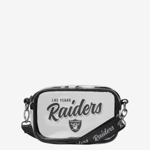Las Vegas Raiders Monty Script Clear Crossbody Bag