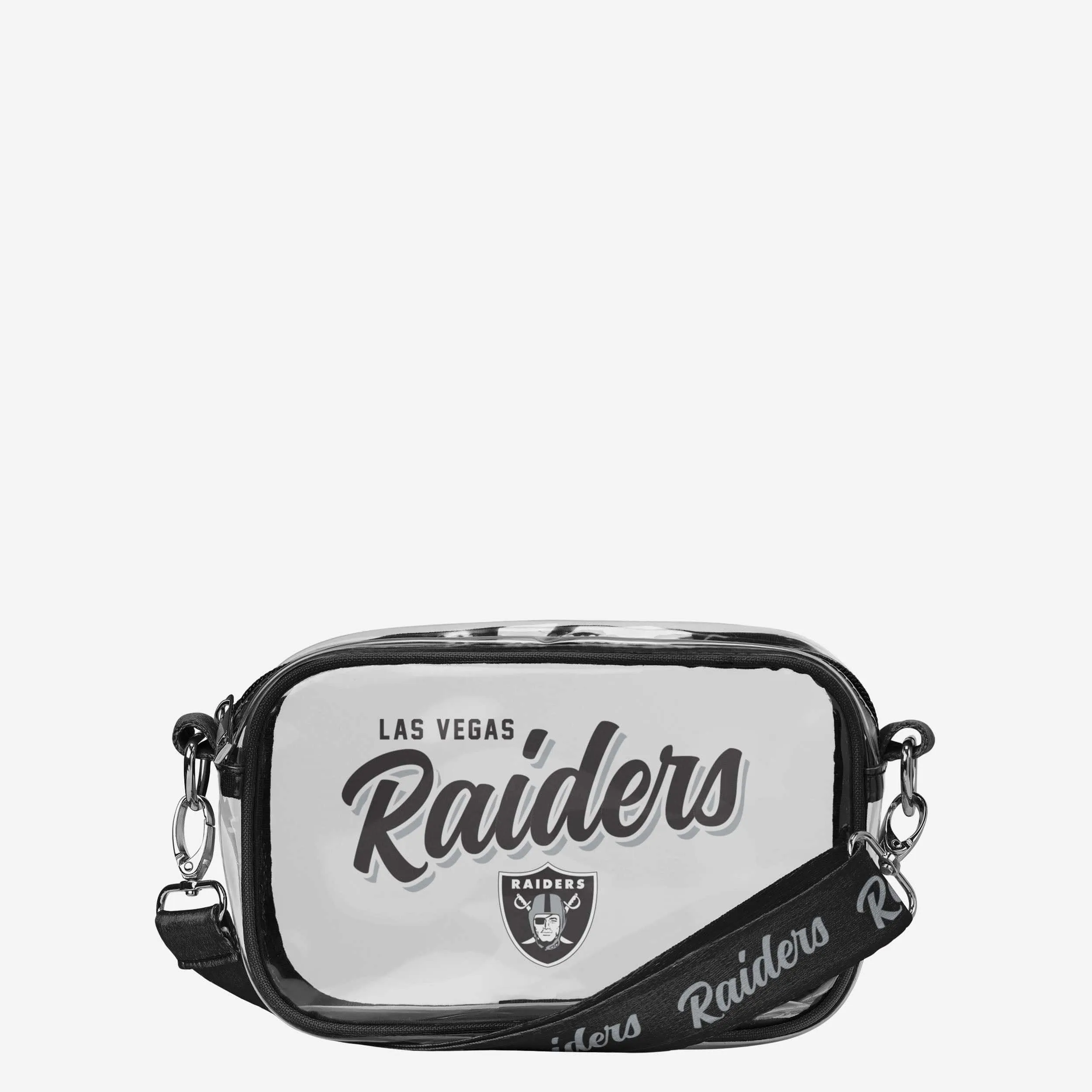 Las Vegas Raiders Monty Script Clear Crossbody Bag