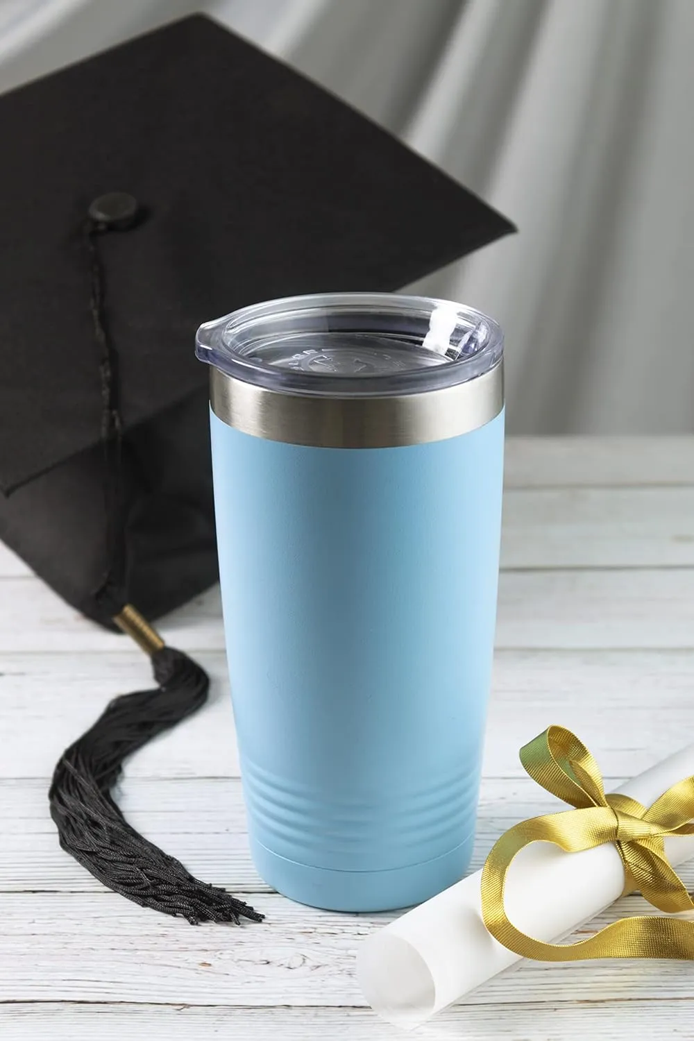 LaserGram 20oz Vacuum Insulated Tumbler Mug, Boat Anchor, Personalized Engraving Included (Stainless Steel)