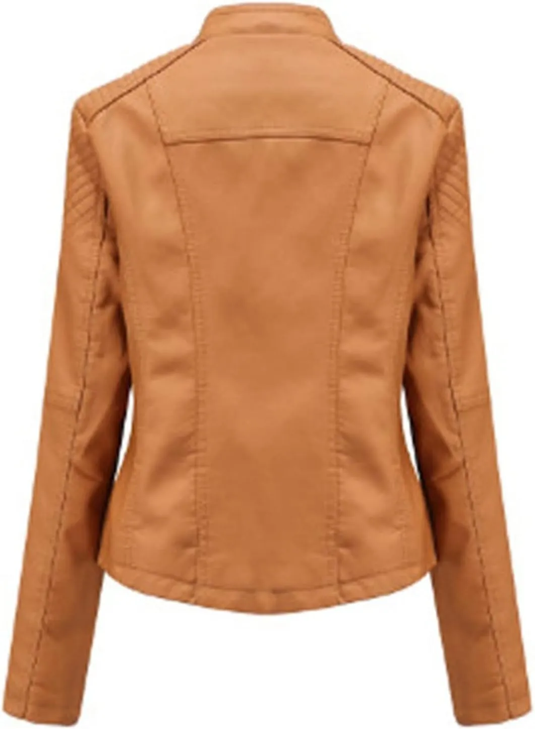 LCMTWX Leather Jackets Jacket Coat Punk Tops Motor Cropped Short Lapel Zip Women's Coat Coats for Women Women Jackets De