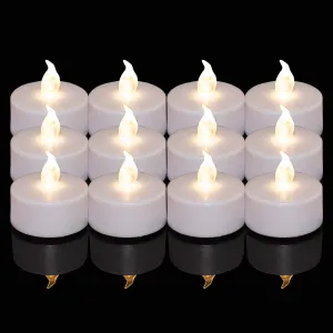 LED Tea Lights Candles- 100PACK Flameless Candles Realistic and Bright Flickering Long Lasting 200Hours for Holiday Celebration,Home Decoration Warm White