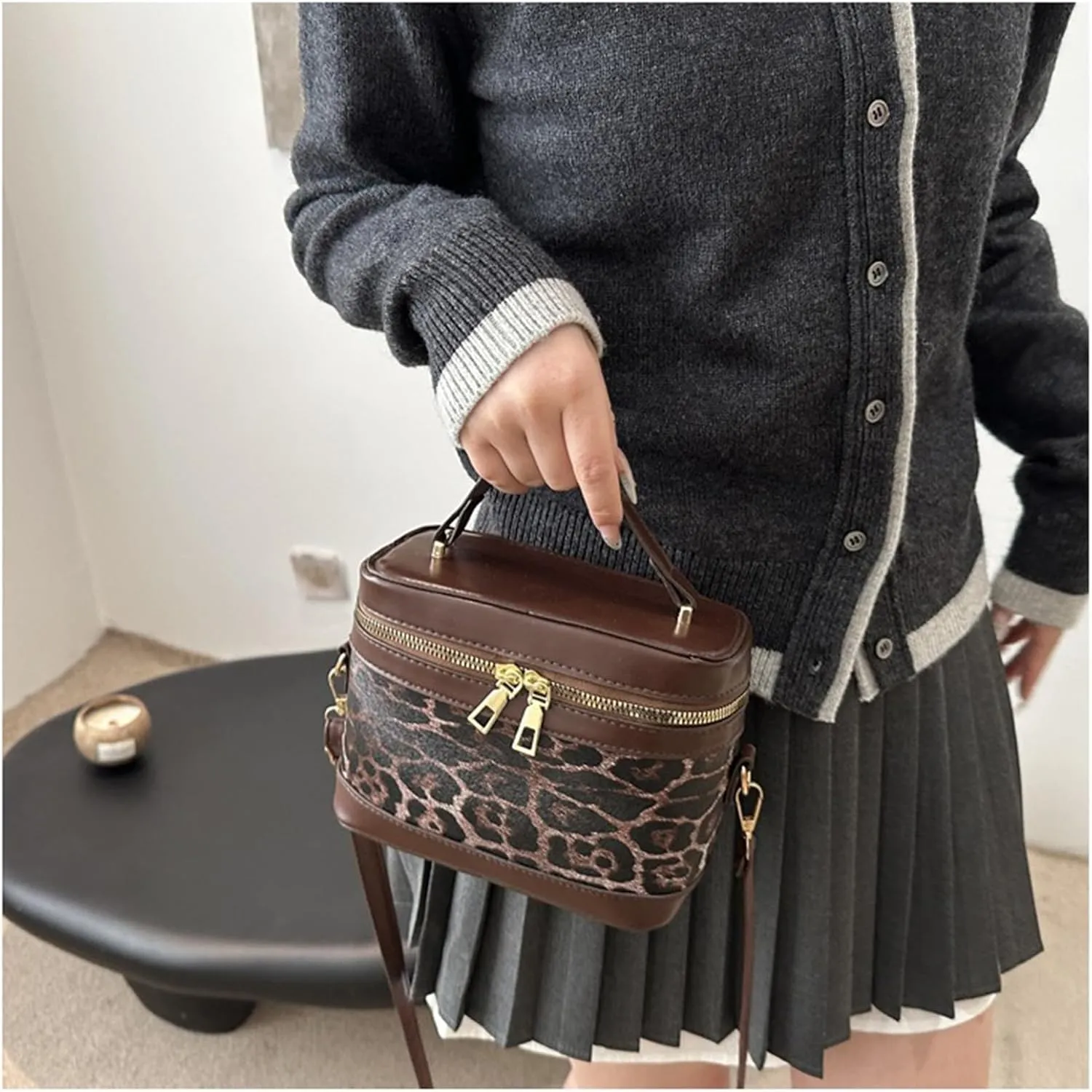 Leopard Print Purse Leopard Crossbody Bag Cheetah Print Handbag for Cheetah Girls Prom Wedding Evening Bag