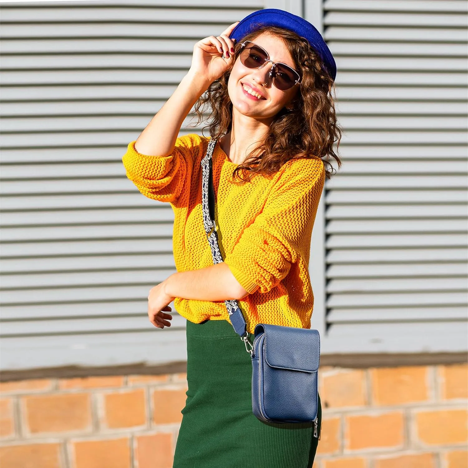 letech  Leather Small Cell Phone Crossbody Bag Purses for Women Cross Body, Travel Bags Gifts