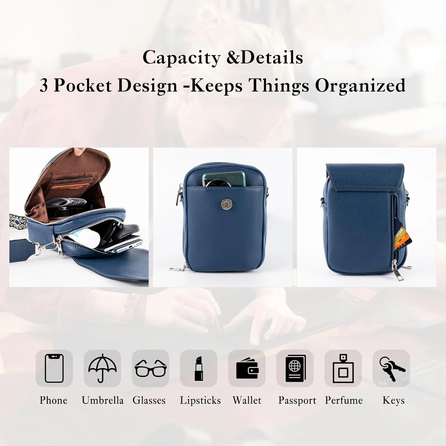 letech  Leather Small Cell Phone Crossbody Bag Purses for Women Cross Body, Travel Bags Gifts