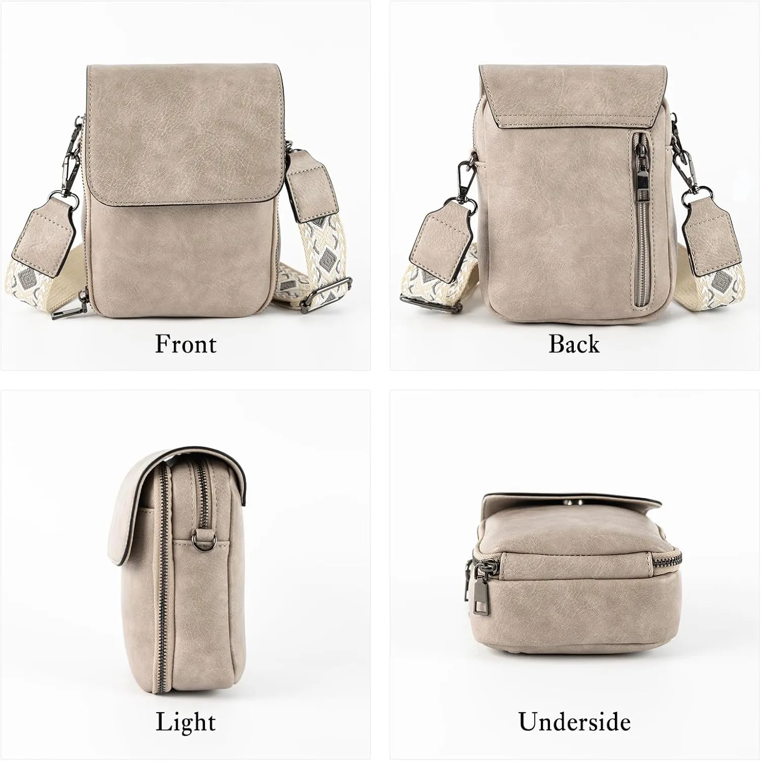 letech  Leather Small Cell Phone Crossbody Bag Purses for Women Cross Body, Travel Bags Gifts
